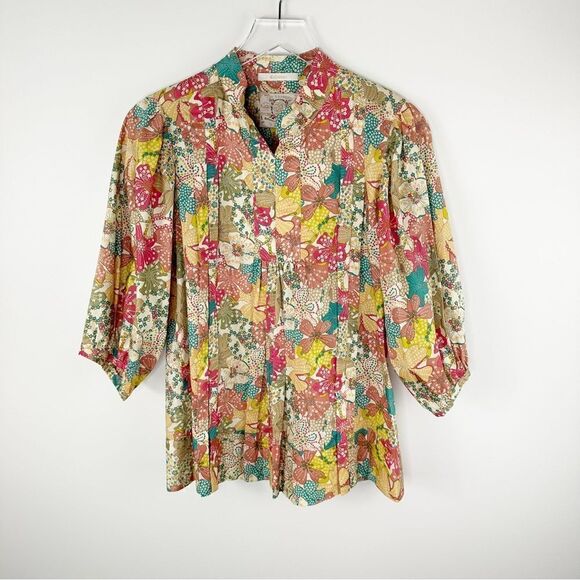 Alicia Bell Collection Colorful Boho Tunic Top Sz 4 - Picture 9 of 9